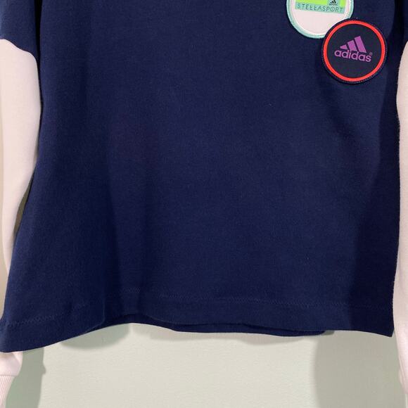 Adidas X Stella McCartney Space Crew Patchwork Pullover Sweatshirt Size S - Picture 3 of 8